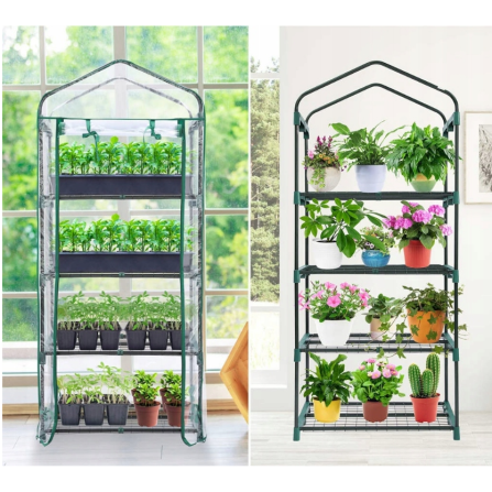 Szklarnia balkonowa na rozsady 4 półki 155cm