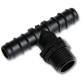 Trójnik GZ 1/2", 2x wtyk na wąż 16mm